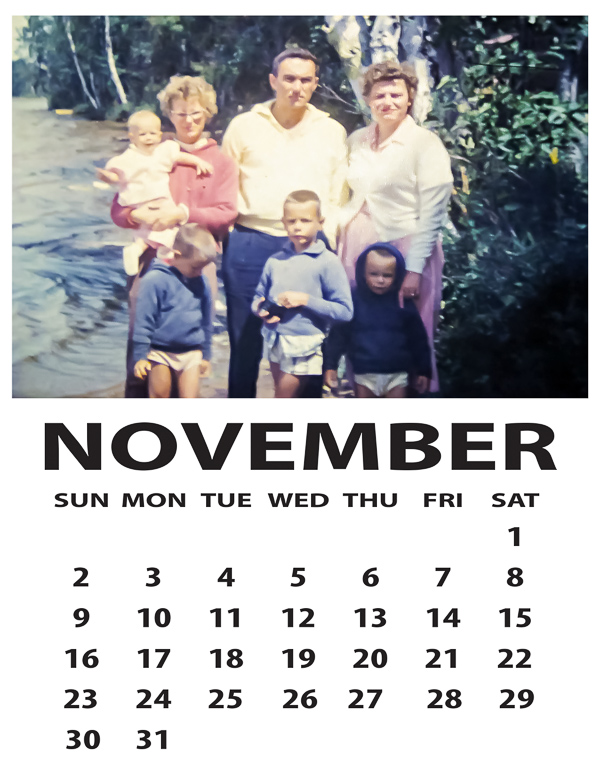 November Family Calendar